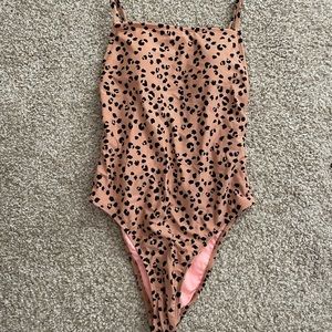 One piece leopard swim